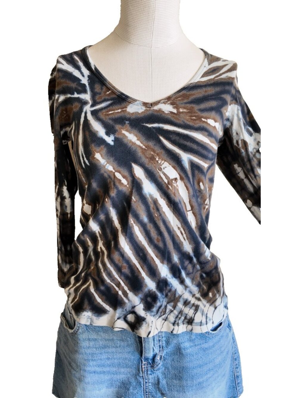 Vintage Y2K Tryst tie dye long sleeve shirt size small